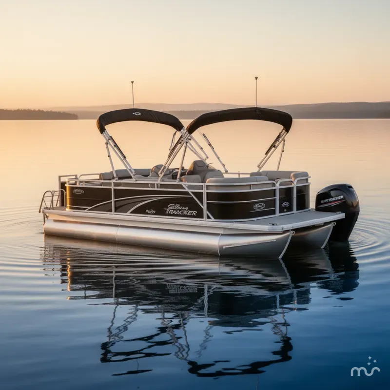 The Image of Sun Tracker Party Barge 22 RF DLX 2026 - 0