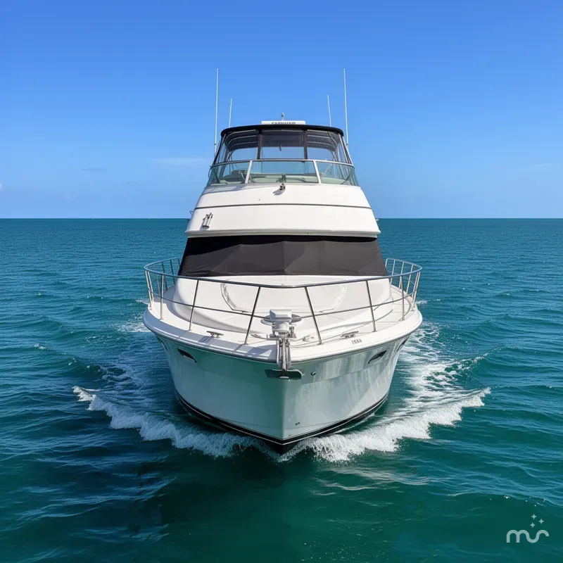 Slide: The Image of Carver Yachts 450 Voyager Pilothouse 2000 - 1