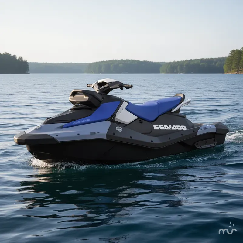 Slide: The Image of Sea-Doo Spark for 3 90 hp Convenience package with iBR and Audio in option 2026 - 2