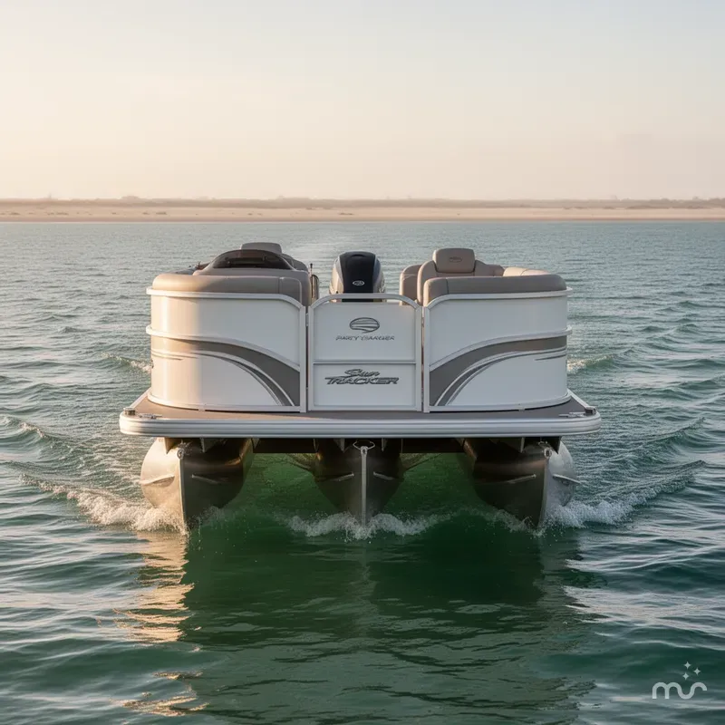 Slide: The Image of Sun Tracker Party Barge 20 DLX 2026 - 1