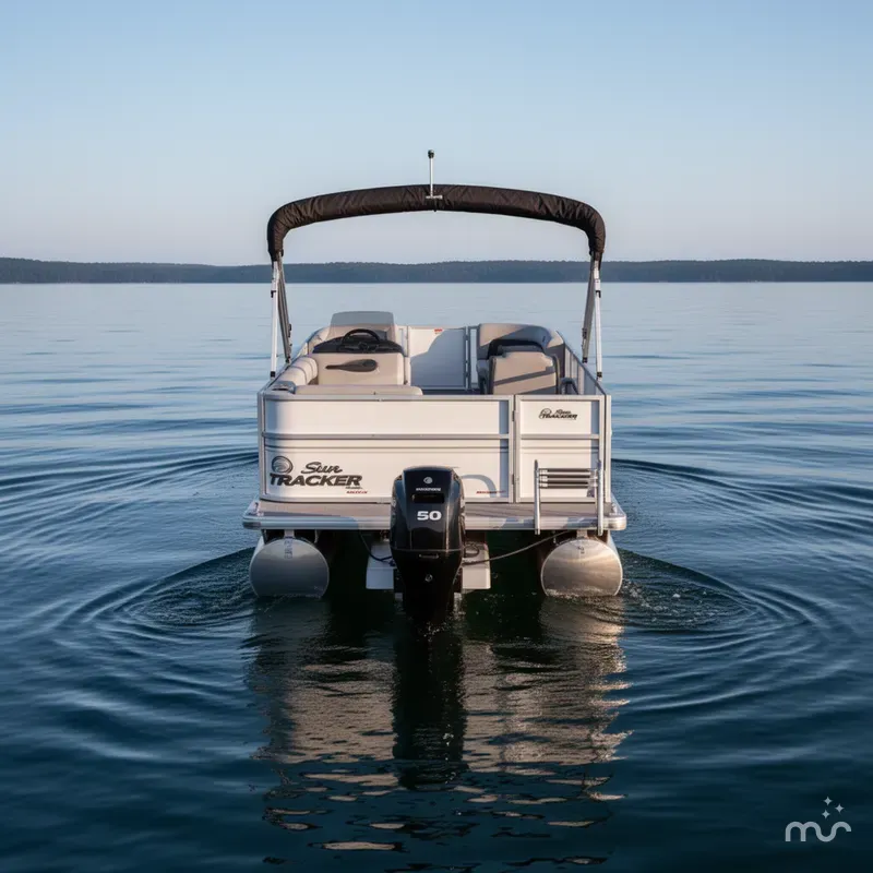 Slide: The Image of Sun Tracker Party Barge 16 DLX 2026 - 3