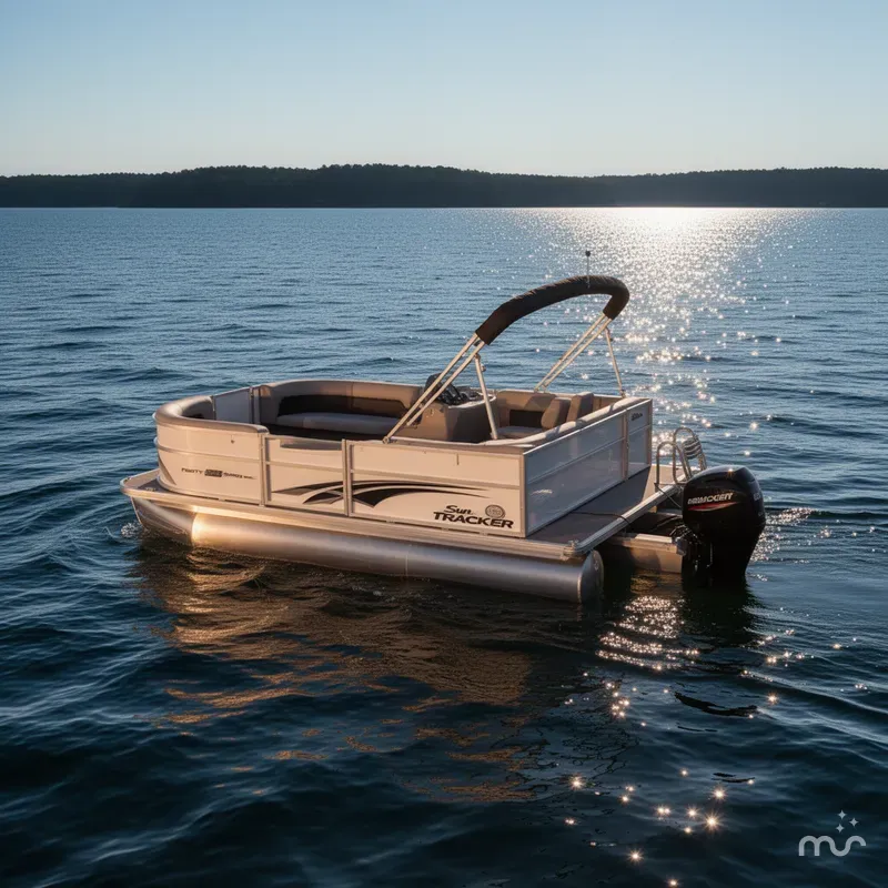 Slide: The Image of Sun Tracker Party Barge 16 DLX 2026 - 4