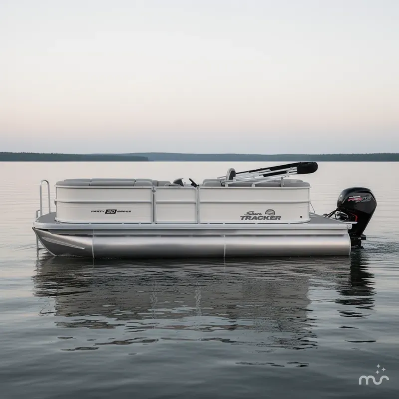 Slide: The Image of Sun Tracker Party Barge 20 DLX 2026 - 2
