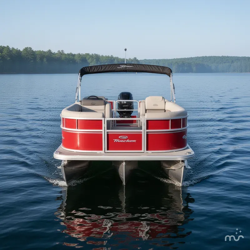 Slide: The Image of Sun Tracker Party Barge 18 DLX 2026 - 1
