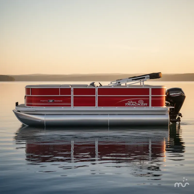 Slide: The Image of Sun Tracker Party Barge 18 DLX 2026 - 2