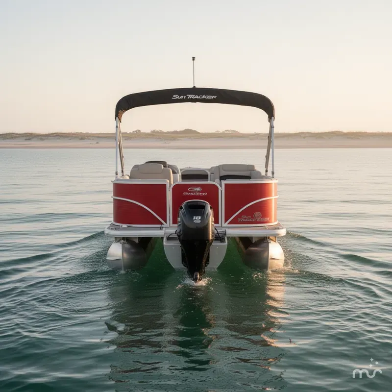 Slide: The Image of Sun Tracker Party Barge 18 DLX 2026 - 3