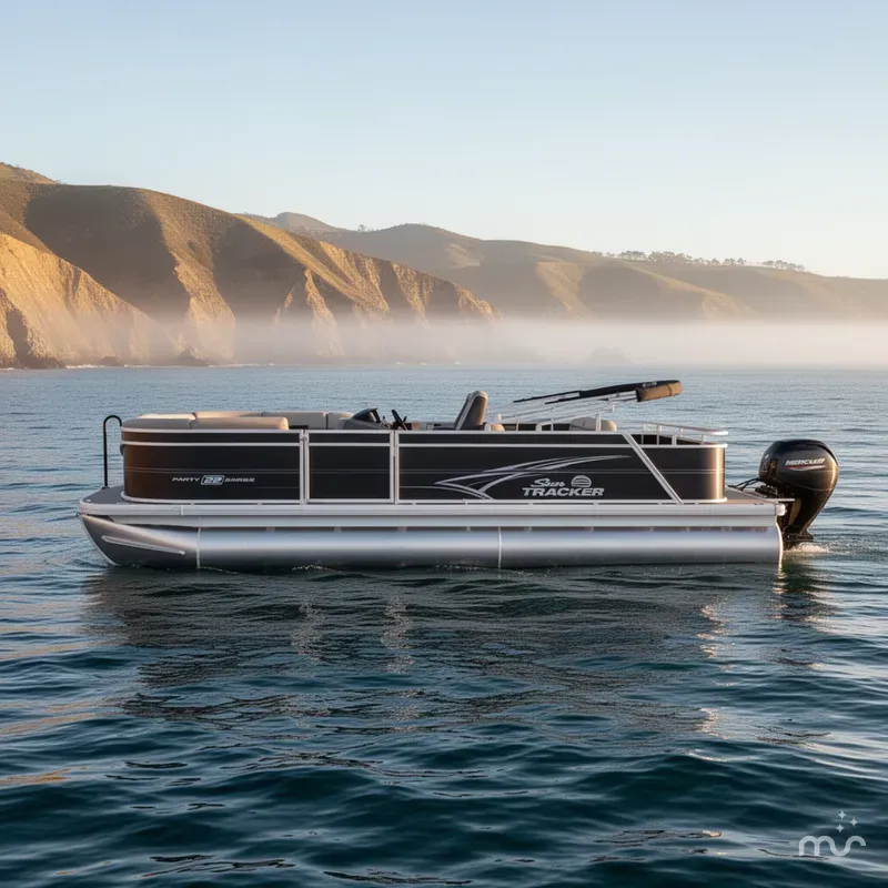 Slide: The Image of Sun Tracker Party Barge 22 RF DLX 2026 - 2