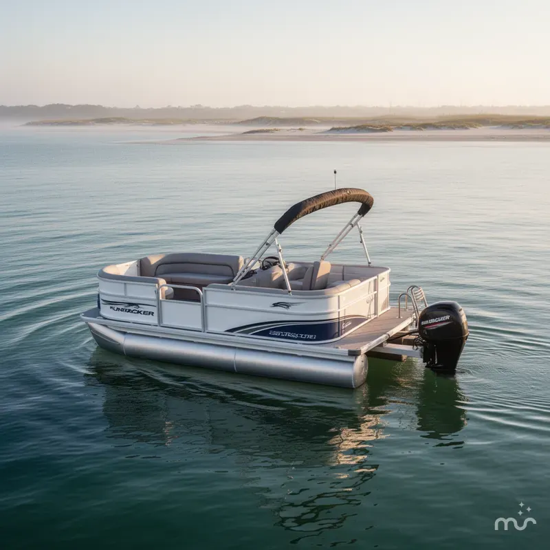 Slide: The Image of Sun Tracker Party Barge 16 DLX 2026 - 4
