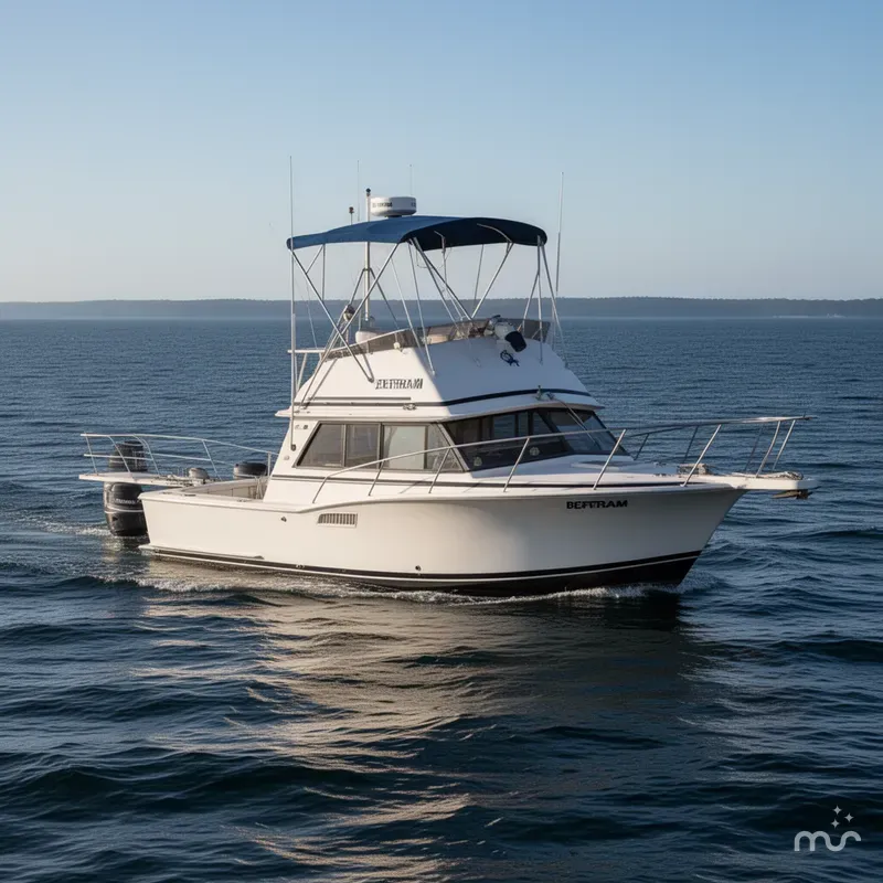 The Image of Bertram 28 Flybridge Cruiser 1989 - 0
