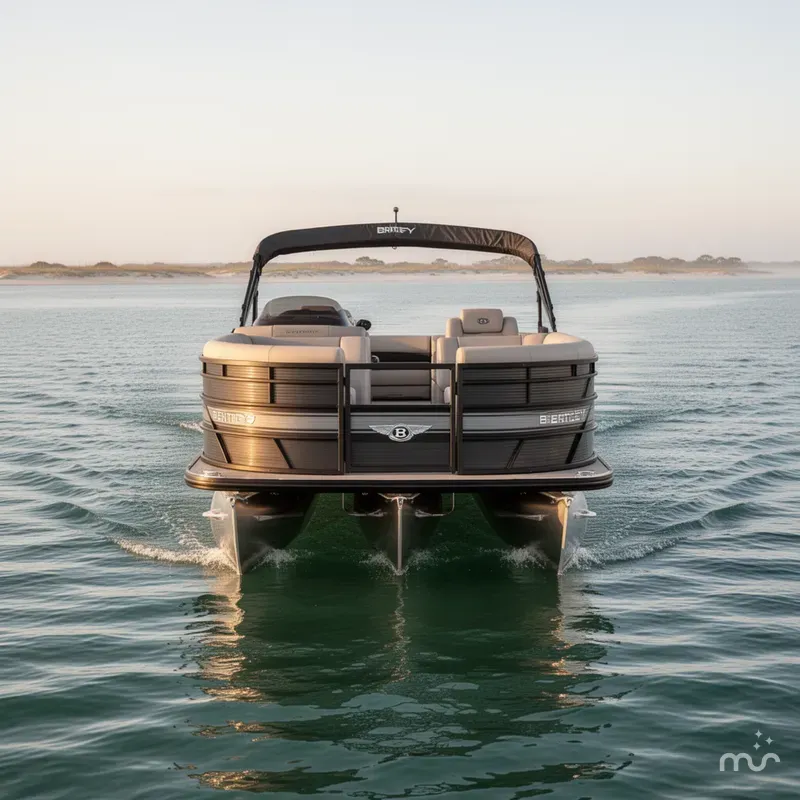 Slide: The Image of Bentley Pontoons Elite 223 SPORT3 Swingback Dual Captain 2026 - 1