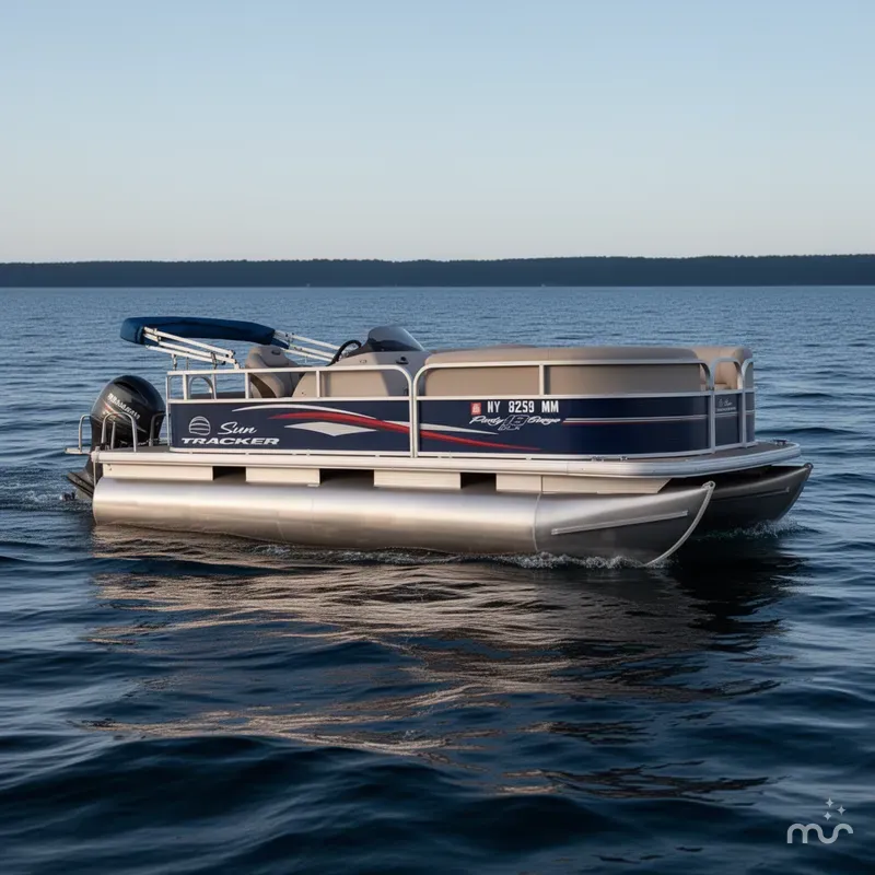 The Image of Sun Tracker Party Barge 18 DLX 2017 - 0