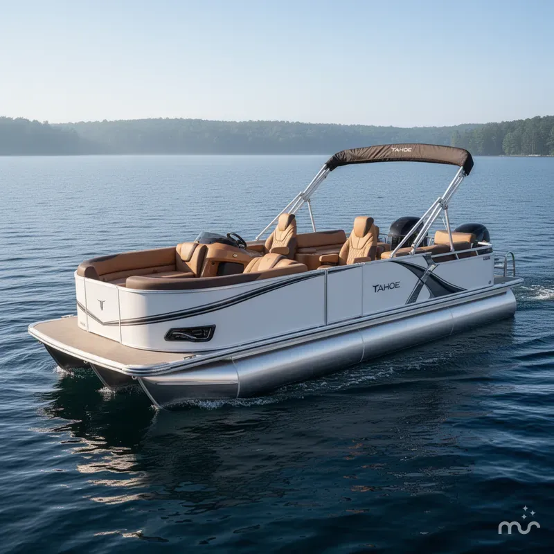 Slide: The Image of Tahoe LTZ 2385 Quad Lounge Shift SS & Honda 4-Stroke EFI 2026 - 2