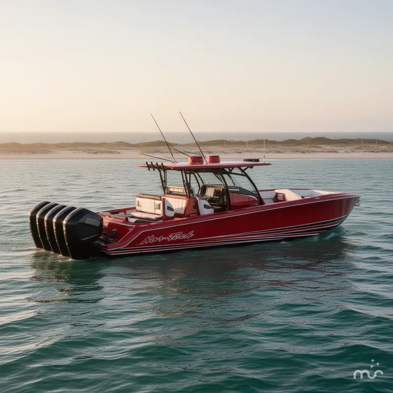 Slide: The Image of Nor-Tech 390 Sport Center Console 2024 - 2