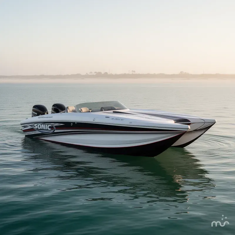 Slide: The Image of Sonic USA Boats 32 Fast Cat 2017 - 4