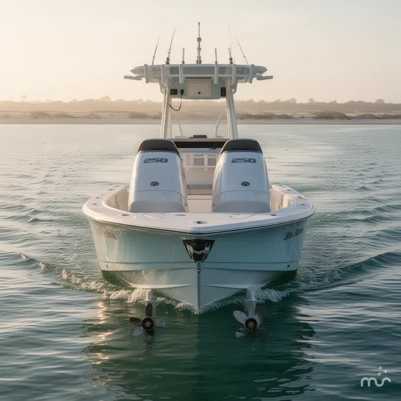 Slide: The Image of Sea Born LX27 Center Console 2027 - 1