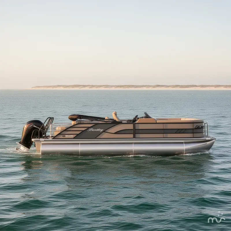 Slide: The Image of Bentley Pontoons 253 Elite Swingback Quad 2026 - 2