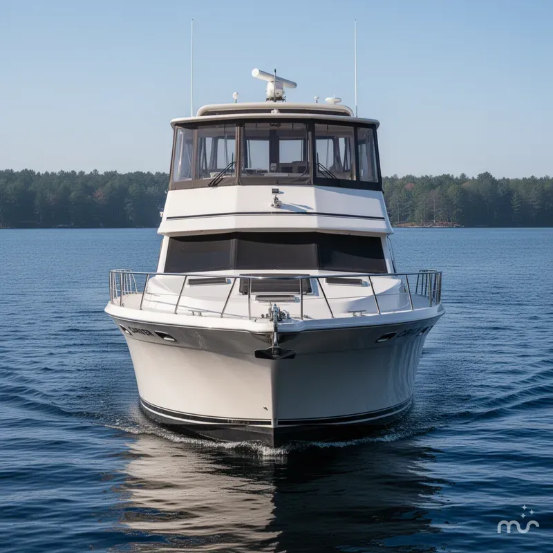 Slide: The Image of Carver Yachts 405 Aft Cabin Motor Yacht 1997 - 1