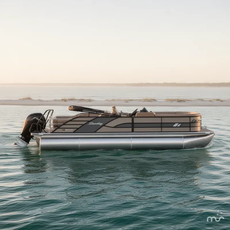 Slide: The Image of Bentley Pontoons 253 Elite Swingback Quad 2026 - 2