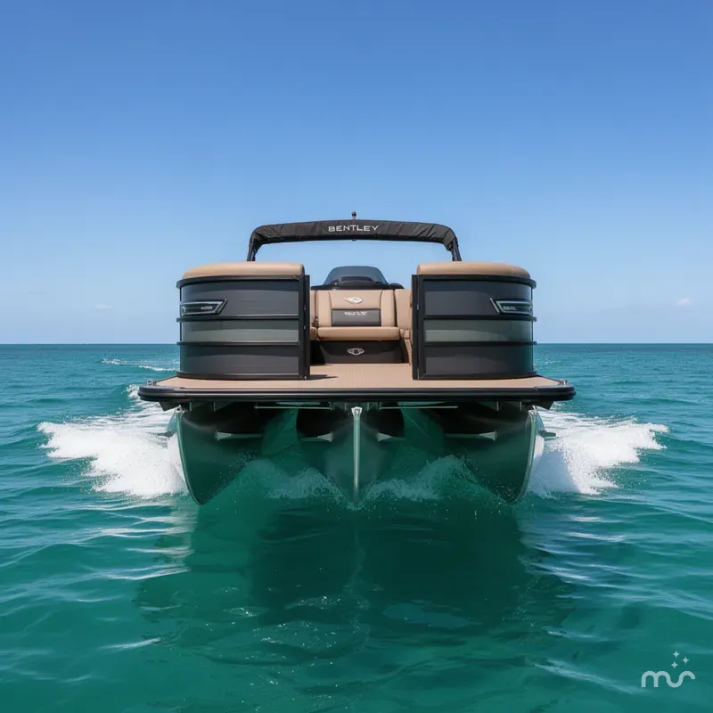 Slide: The Image of Bentley Pontoons Elite Swingback Bench 253 2026 - 1