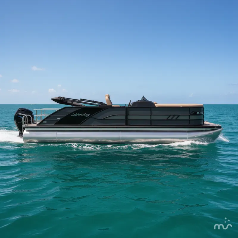 Slide: The Image of Bentley Pontoons Elite Swingback Bench 253 2026 - 2