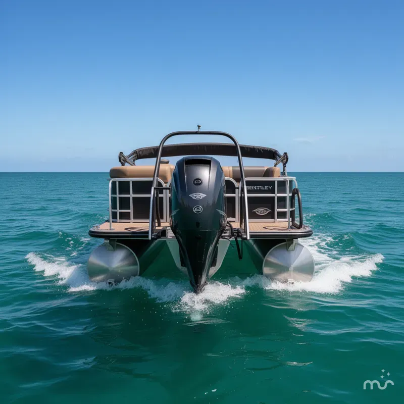 Slide: The Image of Bentley Pontoons Elite Swingback Bench 253 2026 - 3