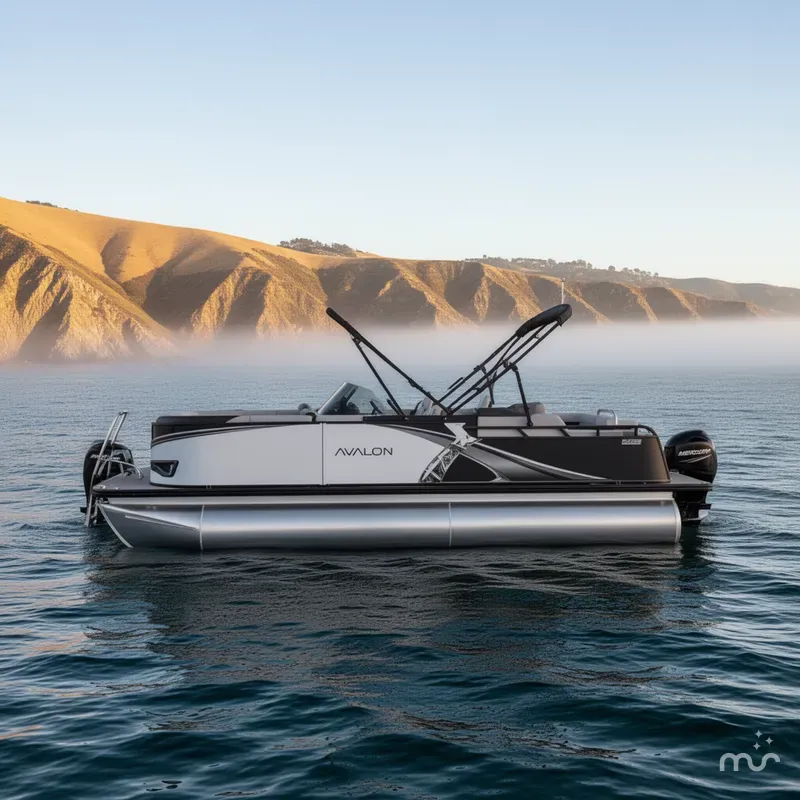 Slide: The Image of Avalon Avalon LSZ Elite Windshield - 21 FT w/ 150HP Mercury! 2026 - 2
