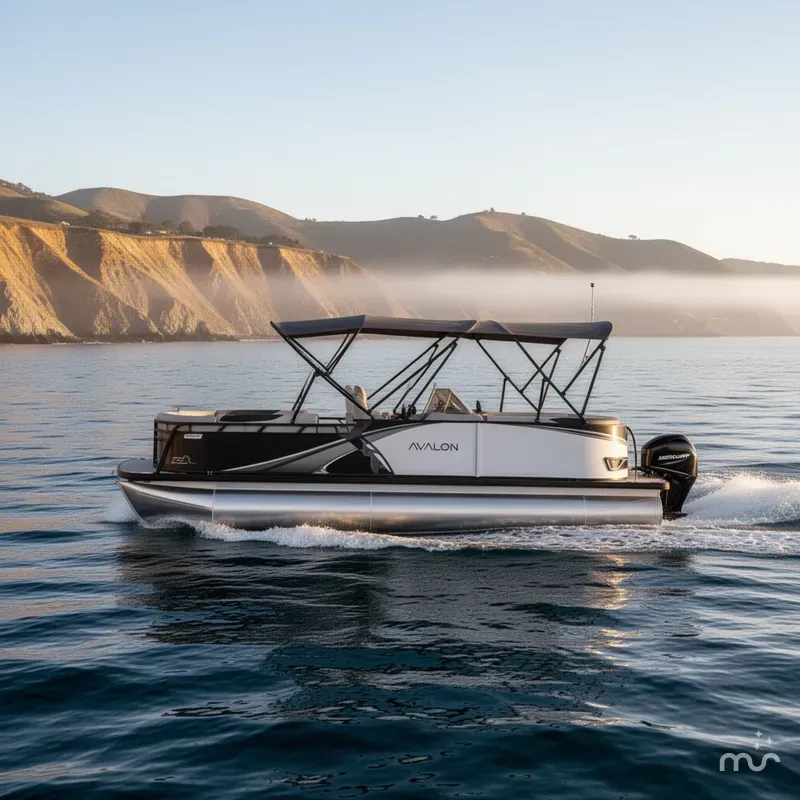 Slide: The Image of Avalon Avalon LSZ Elite Windshield - 21 FT w/ 150HP Mercury! 2026 - 4