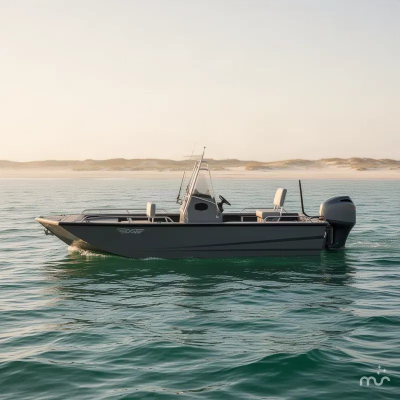 Slide: The Image of Edge Boats Sportsman Series 553DB MID DECK-40HP AND TRAILER 2026 - 2