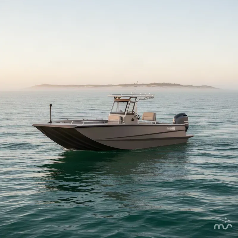 Slide: The Image of Edge Boats Sportsman Series 553DB MID DECK-40HP AND TRAILER 2026 - 4
