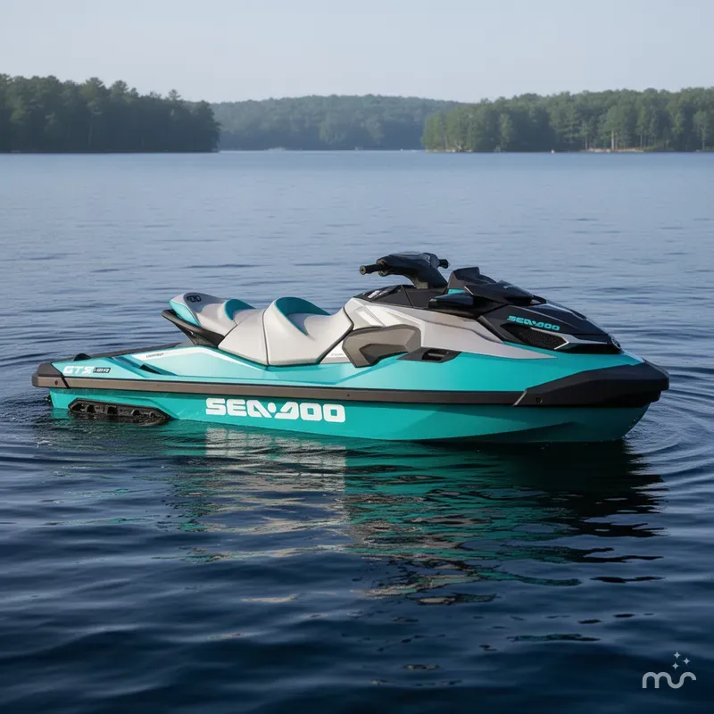 Slide: The Image of Sea-Doo GTX™ Limited 325 Teal Metallic 325 iBR 2026 - 2