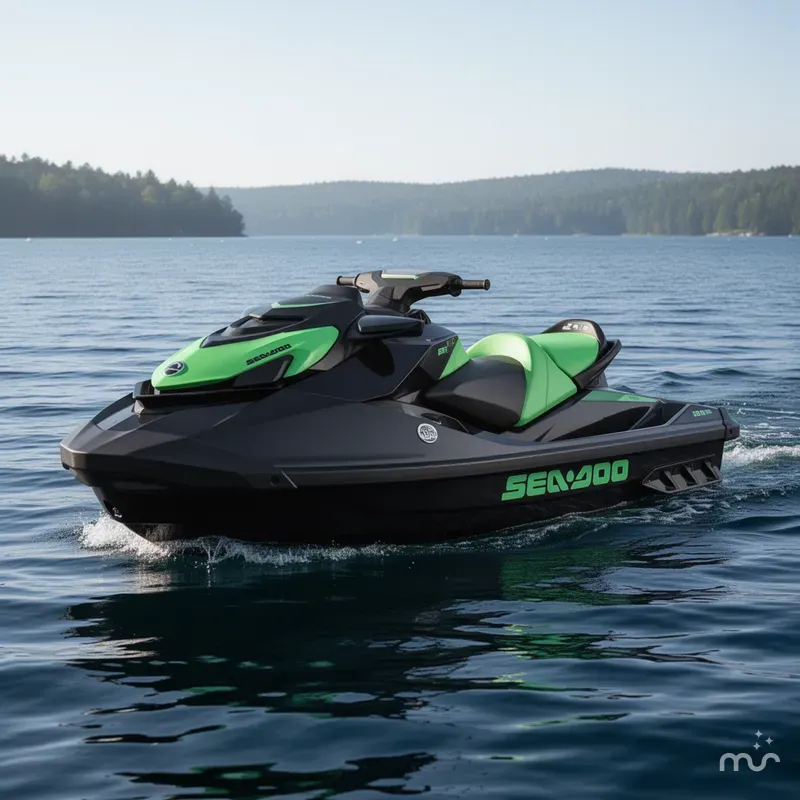 The Image of Sea-Doo GTI™ SE 130 iBR Tech, Audio, iDF, iBR SE 130 W AUDIO, Ibr, Idf, BLACK & GREEN 2026 - 0