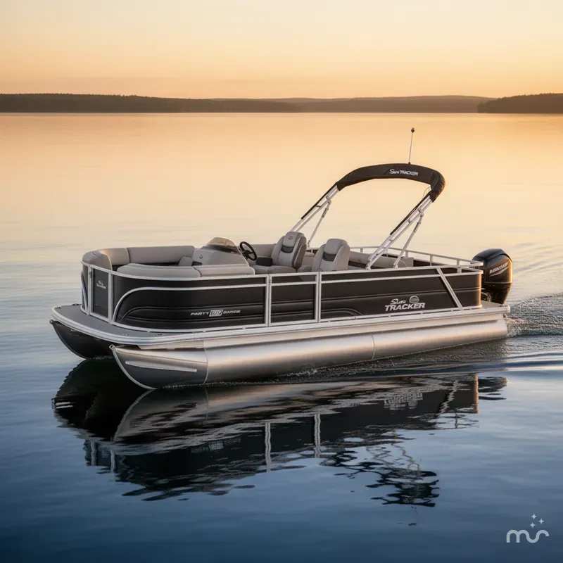 The Image of Sun Tracker Party Barge 22 RF DLX 2026 - 0