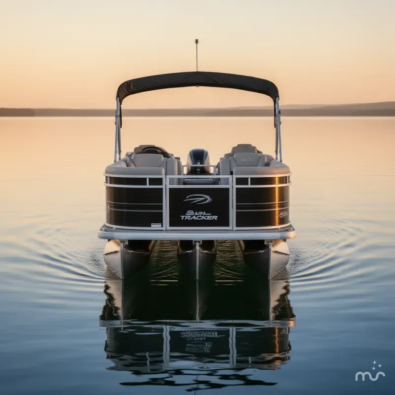 Slide: The Image of Sun Tracker Party Barge 22 RF DLX 2026 - 1