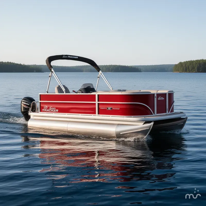 The Image of Sun Tracker Party Barge 16 DLX 2026 - 0