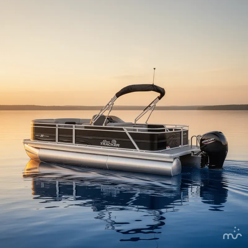 The Image of Sun Tracker Party Barge 22 RF DLX 2026 - 0
