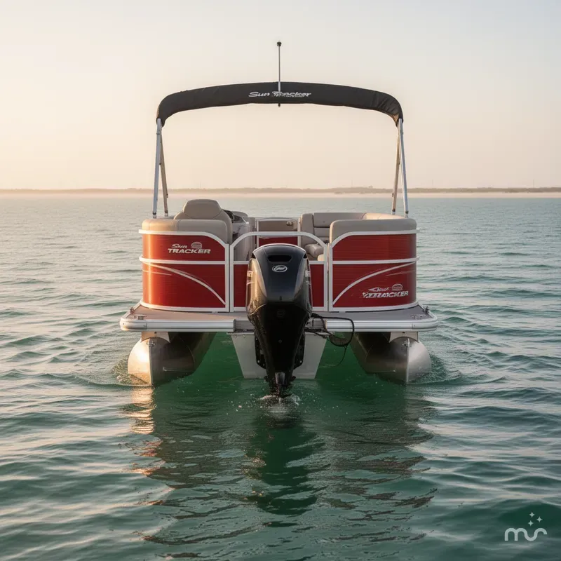 Slide: The Image of Sun Tracker Party Barge 18 DLX 2026 - 3