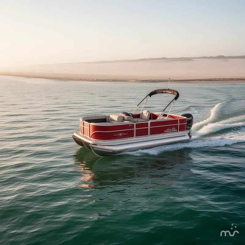 Slide: The Image of Sun Tracker Party Barge 18 DLX 2026 - 4