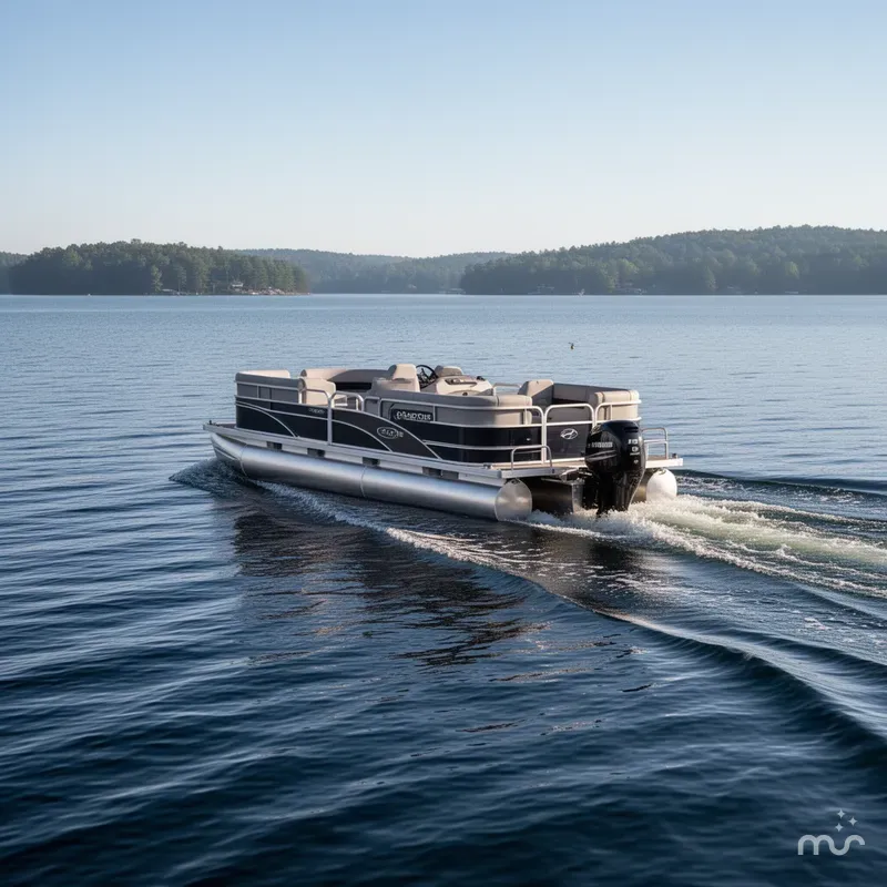 Slide: The Image of Yacht Club 18' Pontoon trailer 2023 - 1