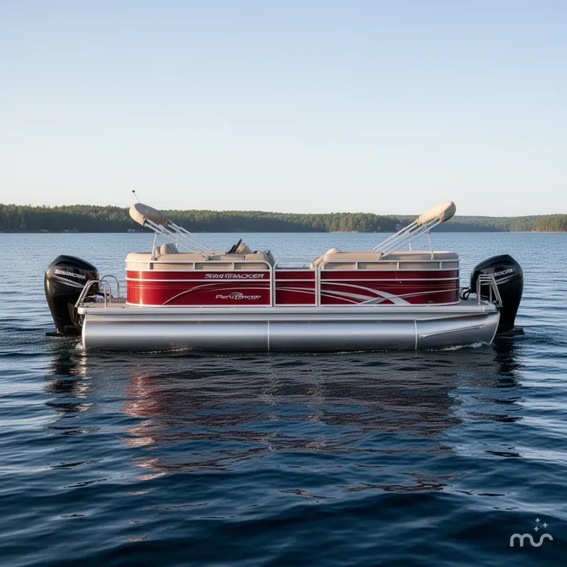 Slide: The Image of Sun Tracker Party Barge 22 DLX 2024 - 2