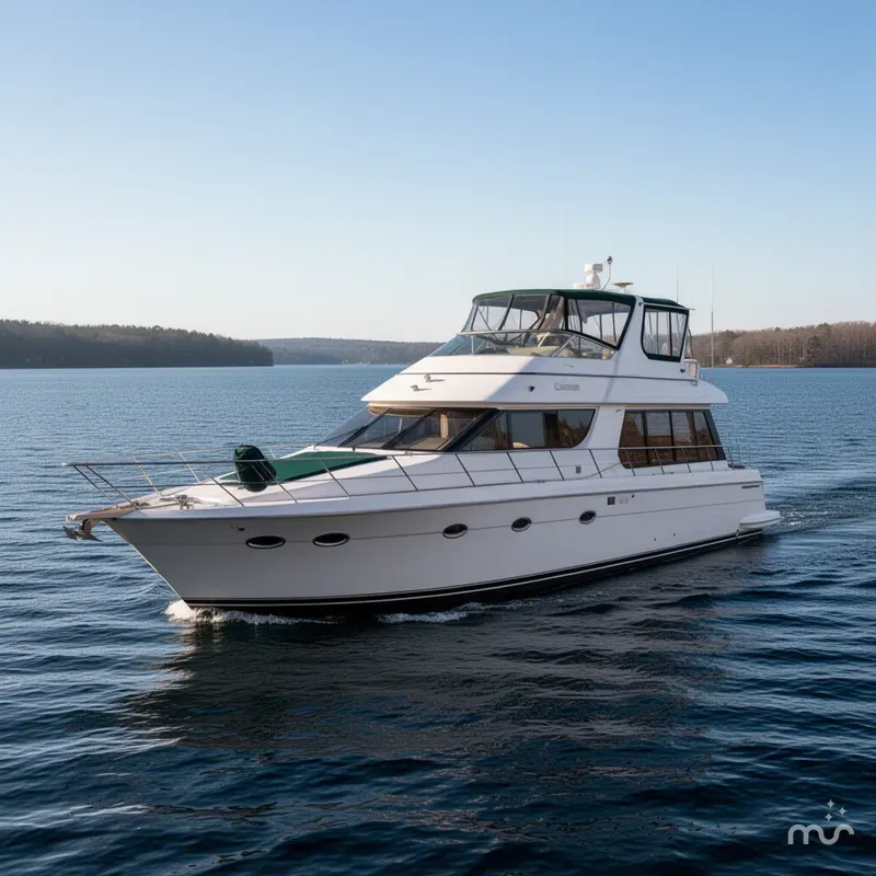 Slide: The Image of Carver Yachts 570 Voyager Pilothouse 2002 - 2
