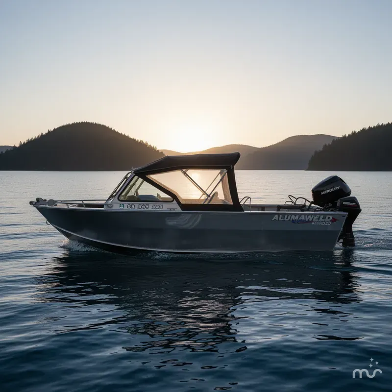 Slide: The Image of Alumaweld Intruder Outboard 20 2004 - 2