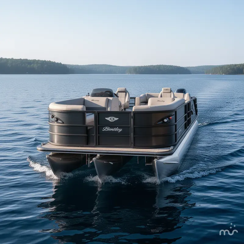 Slide: The Image of Bentley Pontoons Legacy 223 Swingback Tritoon & Honda 4-Stroke EFI 2026 - 1