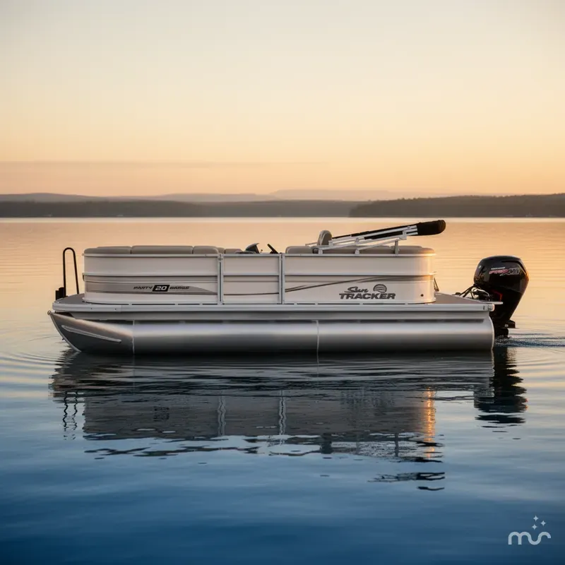 Slide: The Image of Sun Tracker Party Barge 20 DLX 2026 - 2