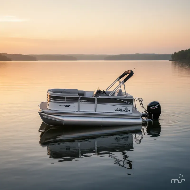 Slide: The Image of Sun Tracker Party Barge 16 DLX 2026 - 4