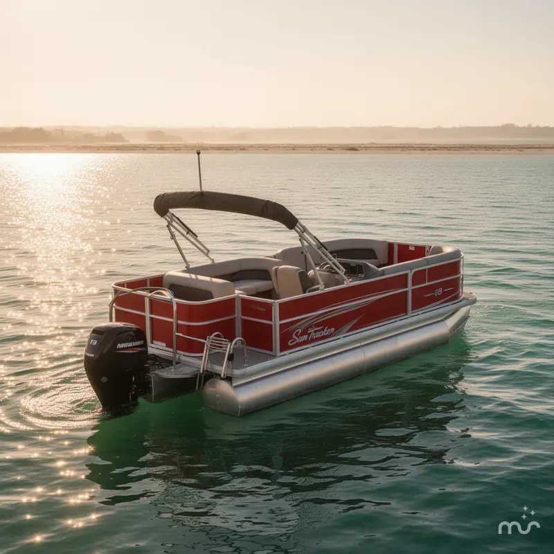Slide: The Image of Sun Tracker Party Barge 18 DLX 2026 - 4