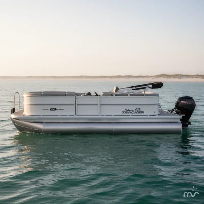 Slide: The Image of Sun Tracker Party Barge 20 DLX 2026 - 2