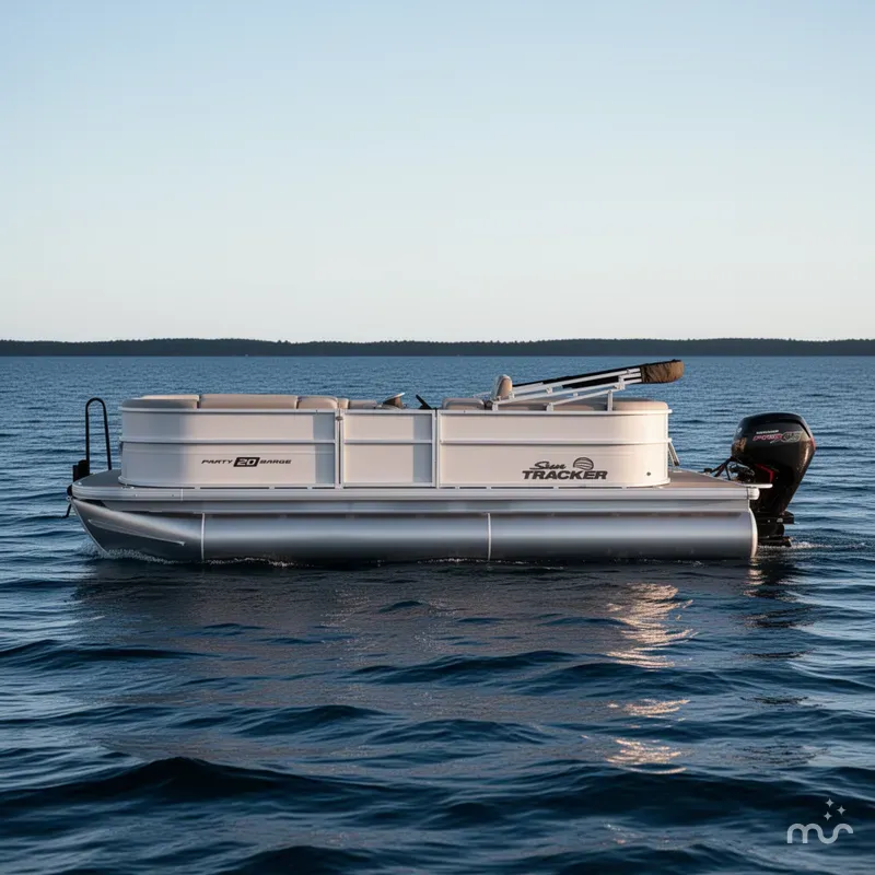 Slide: The Image of Sun Tracker Party Barge 20 DLX 2026 - 2