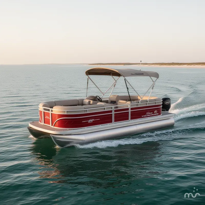 Slide: The Image of Sun Tracker Party Barge 20 DLX 2025 - 4
