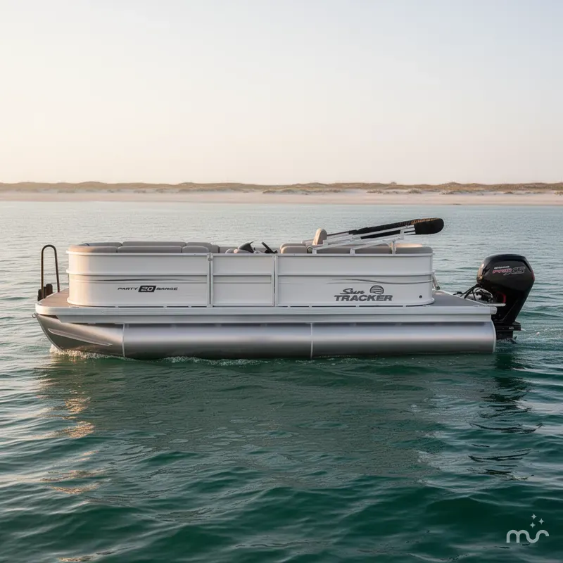 Slide: The Image of Sun Tracker Party Barge 20 DLX 2026 - 2