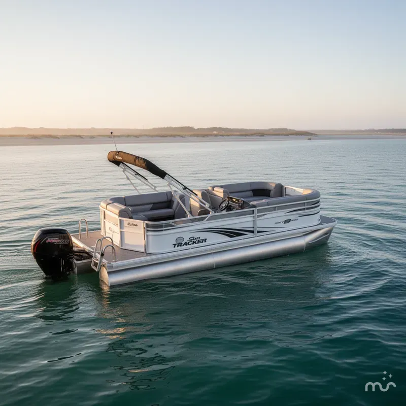 Slide: The Image of Sun Tracker Party Barge 20 DLX 2026 - 4